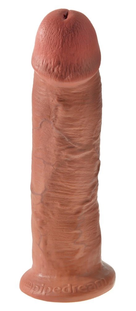 King Cock - Realistyczne Zakrzywione Dildo Z Przyssawką 25 CM Ciemny Kolor Skóry King Cock - Realistyczne Zakrzywione Dildo Z Przyssawką 25 CM Ciemny Kolor Skóry