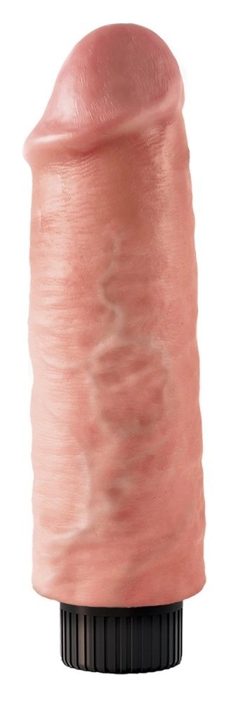 King Cock - Realistyczny Wibrator Jak Naturalny Penis Z Przyssawką 20 CM Jasny Kolor Skóry King Cock - Realistyczny Wibrator Jak Naturalny Penis Z Przyssawką 20 CM Jasny Kolor Skóry
