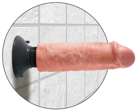 King Cock - Realistyczny Wibrator Jak Naturalny Penis Z Przyssawką 20 CM Jasny Kolor Skóry King Cock - Realistyczny Wibrator Jak Naturalny Penis Z Przyssawką 20 CM Jasny Kolor Skóry