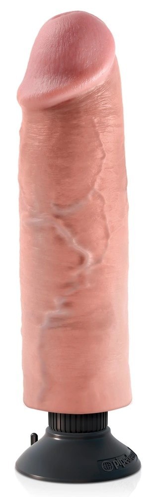 King Cock - Realistyczny Wibrator Jak Naturalny Penis Z Przyssawką 25 CM Jasny Kolor Skóry King Cock - Realistyczny Wibrator Jak Naturalny Penis Z Przyssawką 25 CM Jasny Kolor Skóry
