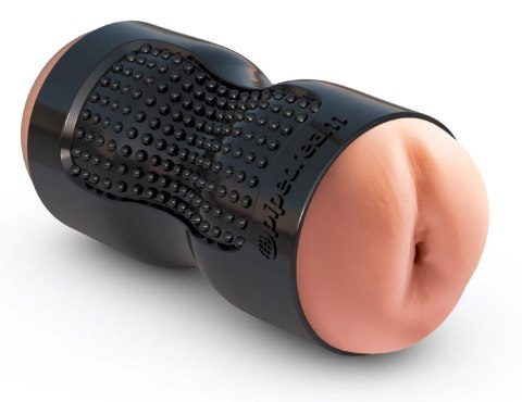 PET - Podwójny Masturbator Pochwa I Odbyt Z Miękkim Kanałem Czarny PET - Podwójny Masturbator Pochwa I Odbyt Z Miękkim Kanałem Czarny
