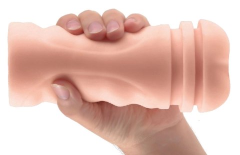 PET - Wibrujący Podwójny Masturbator Z Pochwą I Odbytem Biały PET - Wibrujący Podwójny Masturbator Z Pochwą I Odbytem Biały