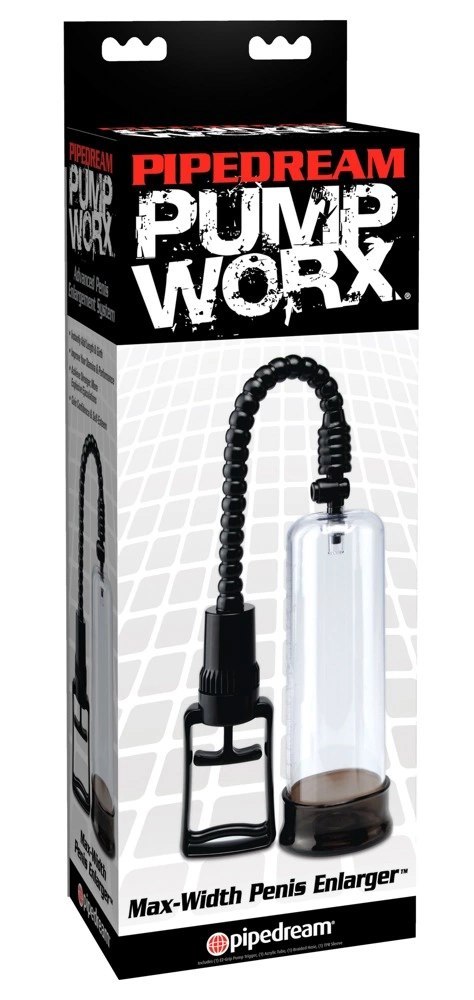 Pump Worx - Przezroczysta Pompka Do Penisa Max-Width Pump Worx - Przezroczysta Pompka Do Penisa Max-Width