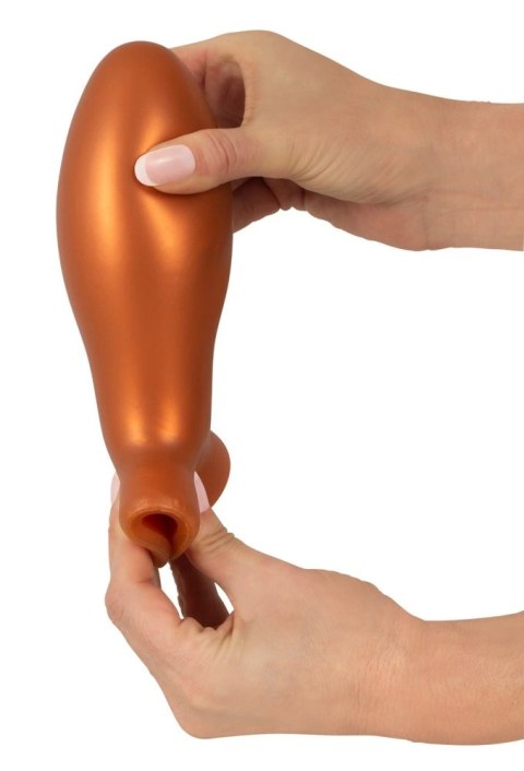 ANOS - Miękka Wtyczka Analna Z Przyssawką 16 CM Pomarańczowa ANOS - Miękka Wtyczka Analna Z Przyssawką 16 CM Pomarańczowa