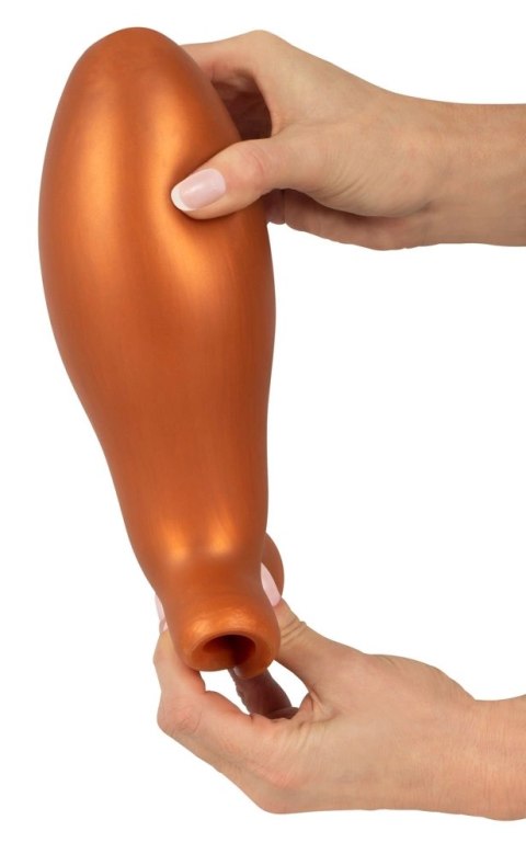 ANOS - Miękka Wtyczka Analna Z Przyssawką 21 CM Pomarańczowa ANOS - Miękka Wtyczka Analna Z Przyssawką 21 CM Pomarańczowa