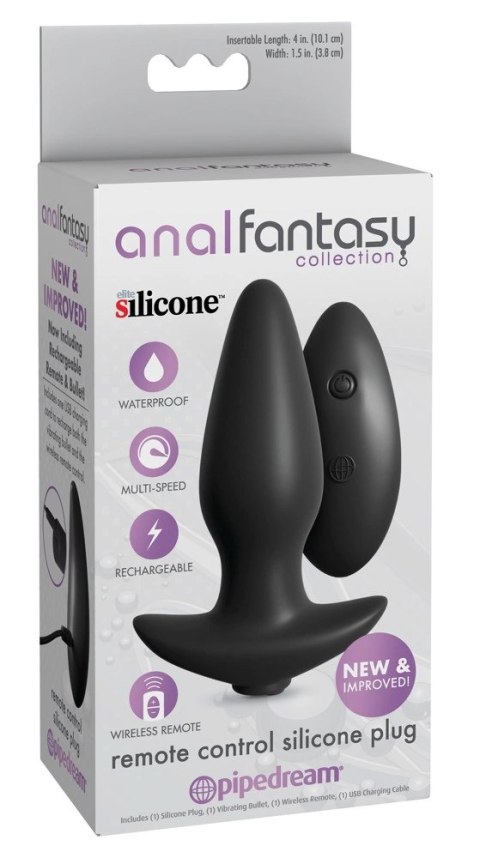 Anal Fantasy - Wtyczka Analna Z 10 Trybami Wibracji I Pilotem Anal Fantasy - Wtyczka Analna Z 10 Trybami Wibracji I Pilotem