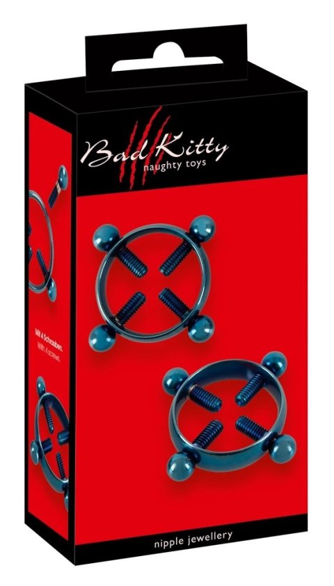 Bad Kitty - Zaciski Na Sutki Z 4 Śrubami Bad Kitty - Zaciski Na Sutki Z 4 Śrubami
