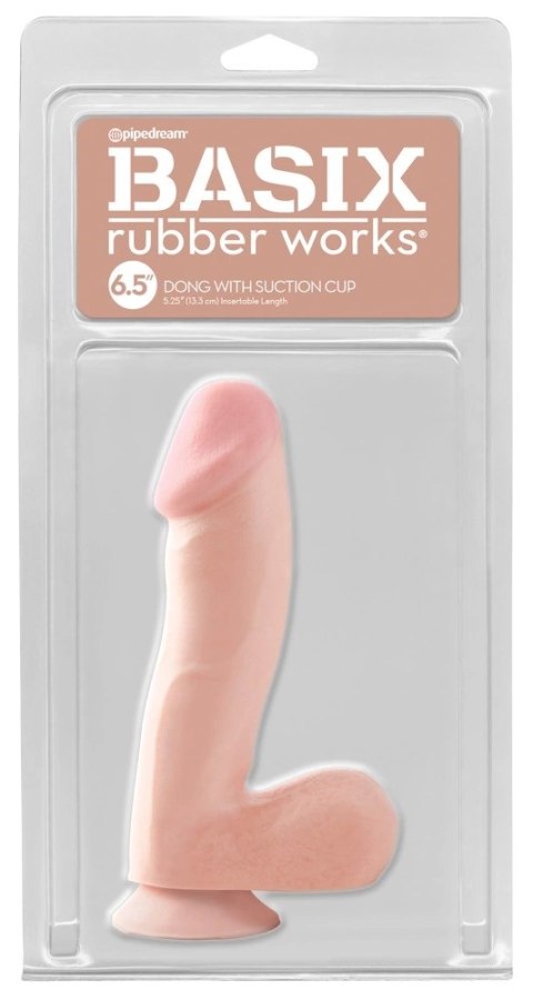 Basix - Naturalne Dildo Z Jądrami Cieliste 19 Cm Basix - Naturalne Dildo Z Jądrami Cieliste 19 Cm