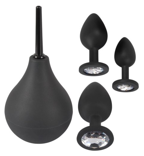Black Velvets - 4-Częściowy Zestaw Analny Z Prysznicem Black Velvets - 4-Częściowy Zestaw Analny Z Prysznicem