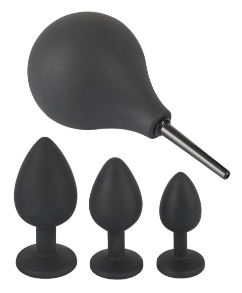 Black Velvets - 4-Częściowy Zestaw Analny Z Prysznicem Black Velvets - 4-Częściowy Zestaw Analny Z Prysznicem