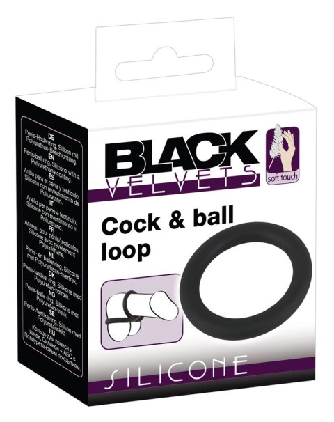 Black Velvets - Pierścień Na Penisa Rozciągliwy 5 cm Czarny Black Velvets - Pierścień Na Penisa Rozciągliwy 5 cm Czarny