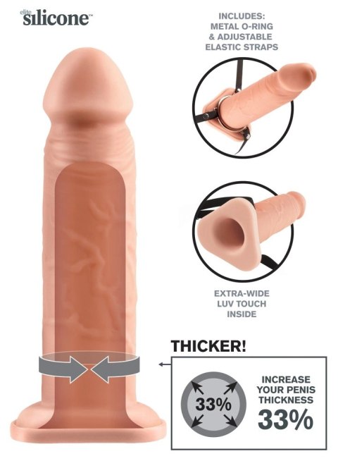 Fantasy X-Tensions - Nakładka Na Penisa 33% Większy Penis +4cm Cielisty Fantasy X-Tensions - Nakładka Na Penisa 33% Większy Penis +4cm Cielisty