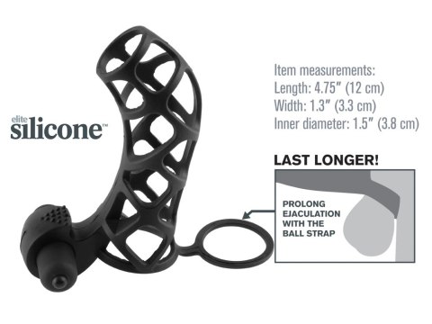 Fantasy X-Tensions - Sylikonowa Nakładka Na Penisa Z Vibro-Bulletem 12cm Fantasy X-Tensions - Sylikonowa Nakładka Na Penisa Z Vibro-Bulletem 12cm