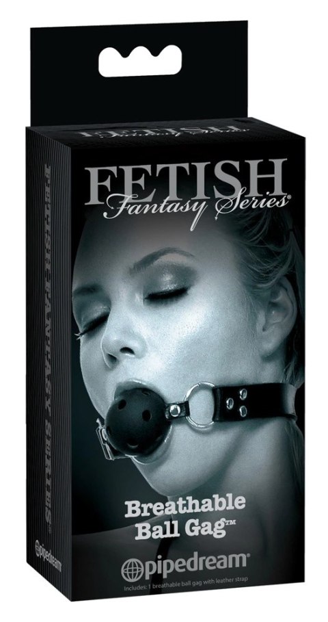 Fetish - Czarny Knebel Do Ust Kulowy Z Dziurkami Do Oddychania Fetish - Czarny Knebel Do Ust Kulowy Z Dziurkami Do Oddychania