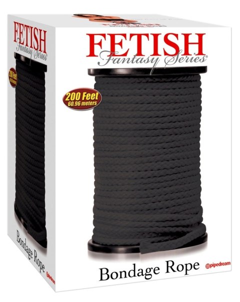 Fetish Fantasy Series - Lina Do Wiązania BDSM 60m Czarna Fetish Fantasy Series - Lina Do Wiązania BDSM 60m Czarna