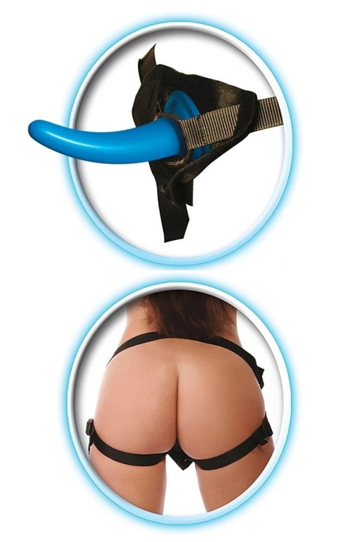 Fetish Fantasy Series - Uprząż Strap-On Z Niebieskim Dildo 12,6 CM Fetish Fantasy Series - Uprząż Strap-On Z Niebieskim Dildo 12,6 CM