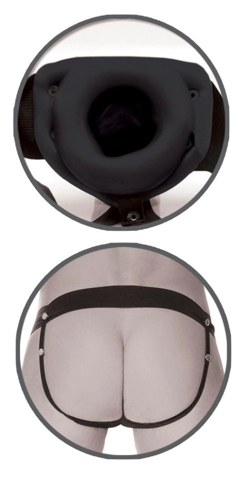 Fetish - Strap-On Puste Lekko Zakrzywione Czarne Dildo 15cm Fetish - Strap-On Puste Lekko Zakrzywione Czarne Dildo 15cm