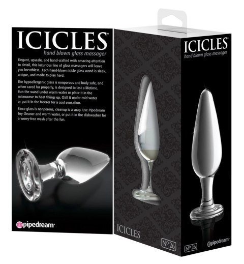 Icicles - Ekskluzywny Szklany Korek Idealny Do Masażu Icicles - Ekskluzywny Szklany Korek Idealny Do Masażu