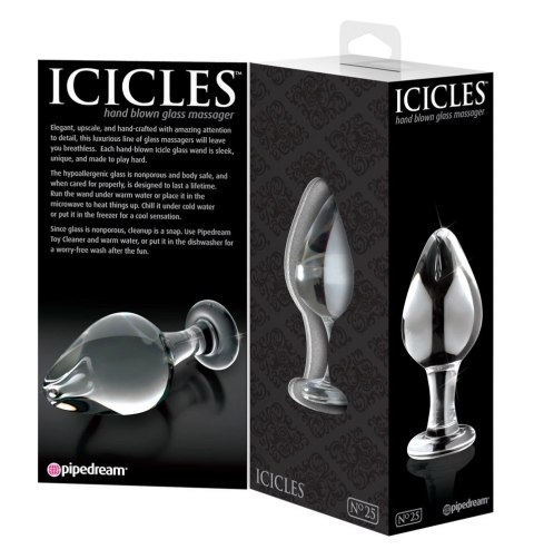 Icicles - Ekskluzywny Szklany Korek Idealny Do Masażu Icicles - Ekskluzywny Szklany Korek Idealny Do Masażu