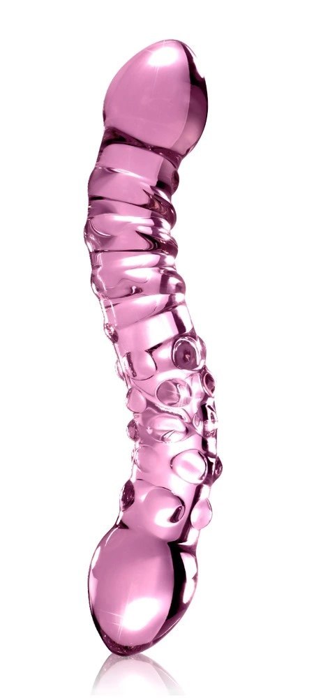 Icicles - Podwójne Szklane Dildo Z Wypustkami Icicles - Podwójne Szklane Dildo Z Wypustkami