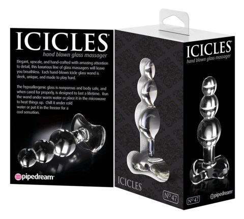 Icicles - Szklany Kulkowy Korek Idealny Do Masażu Icicles - Szklany Kulkowy Korek Idealny Do Masażu