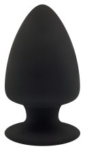 Silexd - Czarny Korek Analny Miękki Lub Twardy 11cm