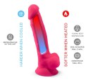 Silexd - Realistyczne Dildo Z Żyłami Żołędziem I Jądrami Różowe 17.5cm