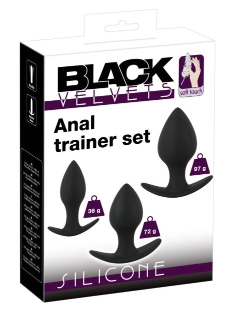 Black Velvets - 3-Częściowy Zestaw Do Treningu Analnego Black Velvets - 3-Częściowy Zestaw Do Treningu Analnego