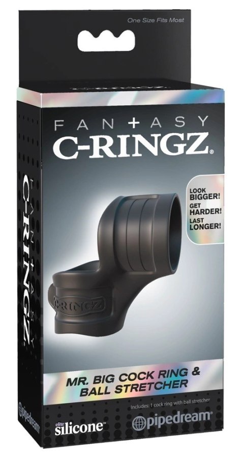 Fantasy C-Ringz- Pierścień Na Penisa I Jądra Wzmocniona Erekcja Czarny Fantasy C-Ringz- Pierścień Na Penisa I Jądra Wzmocniona Erekcja Czarny