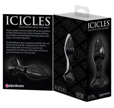 Icicles - Szklany Korek Analny W Kształcie Stożka Icicles - Szklany Korek Analny W Kształcie Stożka