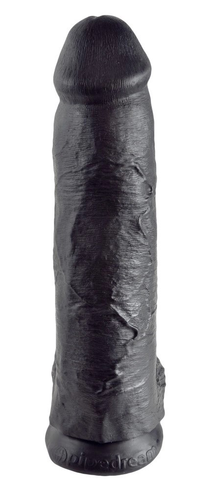 King Cock - Realistyczne Dildo Z Jądrami Czarne 30 CM King Cock - Realistyczne Dildo Z Jądrami Czarne 30 CM