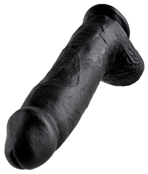 King Cock - Realistyczne Dildo Z Jądrami Czarne 30 CM King Cock - Realistyczne Dildo Z Jądrami Czarne 30 CM
