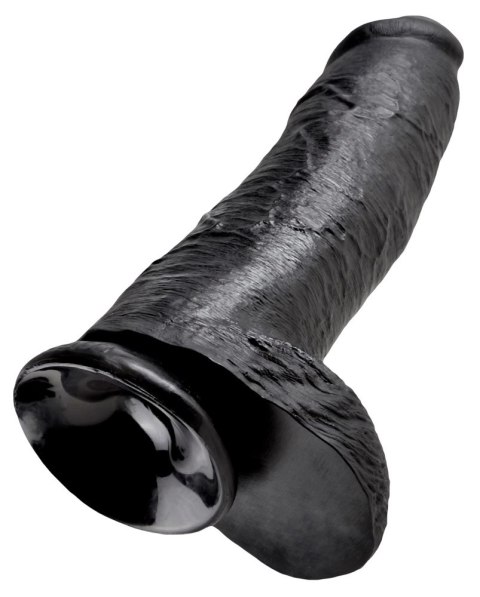 King Cock - Realistyczne Dildo Z Jądrami Czarne 30 CM King Cock - Realistyczne Dildo Z Jądrami Czarne 30 CM