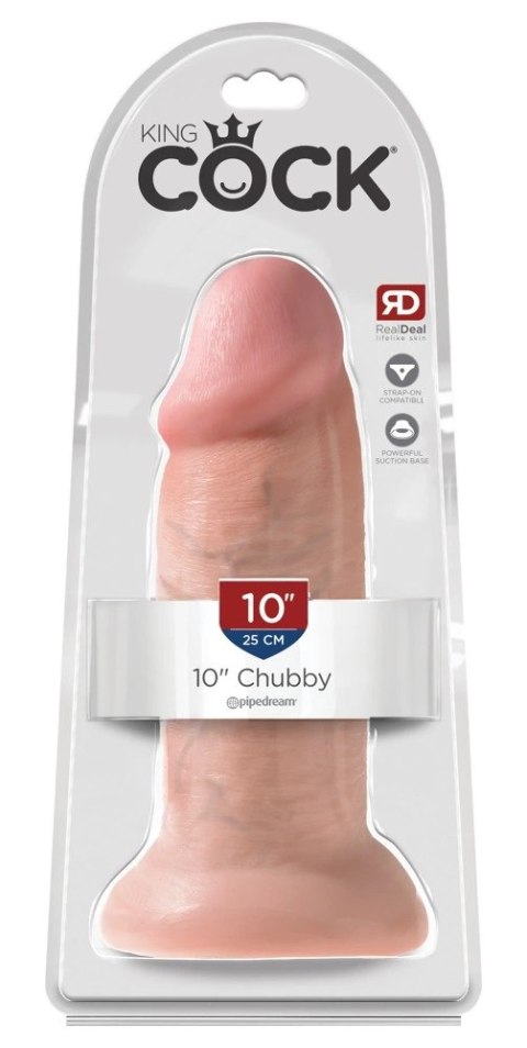 King Cock - Realistyczne Dildo Z Żołędziem I Przyssawką 25 CM Jasny Kolor Skóry King Cock - Realistyczne Dildo Z Żołędziem I Przyssawką 25 CM Jasny Kolor Skóry