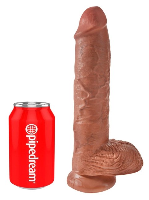 King Cock - Realistyczne Dildo Z Żołędziem Jądrami I Żyłkami 25 CM Ciemny Kolor Skóry King Cock - Realistyczne Dildo Z Żołędziem Jądrami I Żyłkami 25 CM Ciemny Kolor Skóry