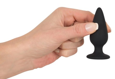Korek Analny Stożkowy Ciężki Mały(7,8cm) - Black Velvets Korek Analny Stożkowy Ciężki Mały(7,8cm) - Black Velvets