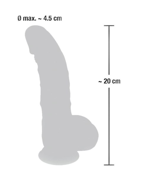Medical Silicone - Medyczne Silikonowe Dildo 20cm Medical Silicone - Medyczne Silikonowe Dildo 20cm
