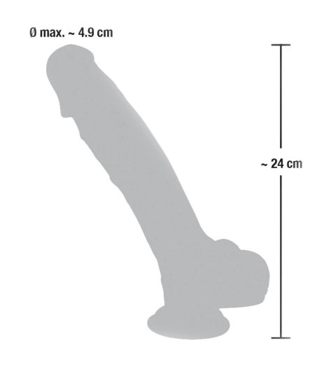 Medical Silicone - Medyczne Silikonowe Dildo 24cm Medical Silicone - Medyczne Silikonowe Dildo 24cm