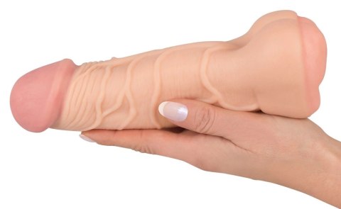 Nature Skin - 2in1 Realistyczny Penis Z Otworem Anusa 21cm Nature Skin - 2in1 Realistyczny Penis Z Otworem Anusa 21cm