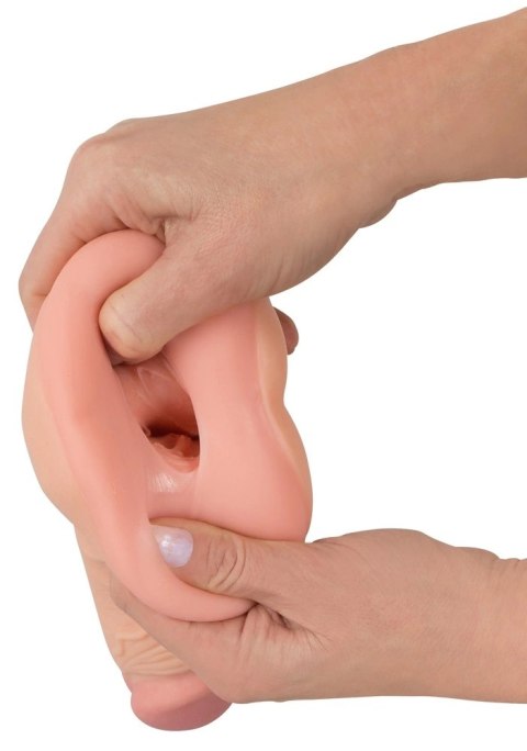 Nature Skin - 2in1 Realistyczny Penis Z Otworem Anusa 21cm Nature Skin - 2in1 Realistyczny Penis Z Otworem Anusa 21cm