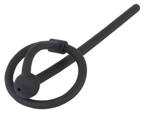 Penisplug - Dylator Z Kulką I Pierścieniem Na Żołądź Czarny Penisplug - Dylator Z Kulką I Pierścieniem Na Żołądź Czarny