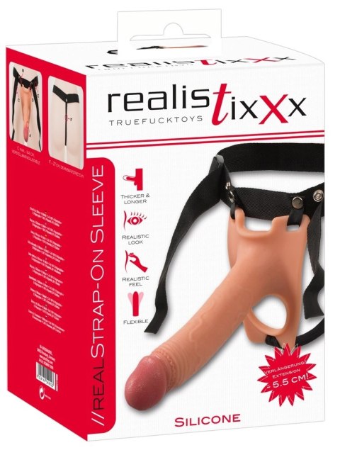 Realistixxx - Uprząż Strap-On Z Naturalnym Dildo 19,5cm Realistixxx - Uprząż Strap-On Z Naturalnym Dildo 19,5cm