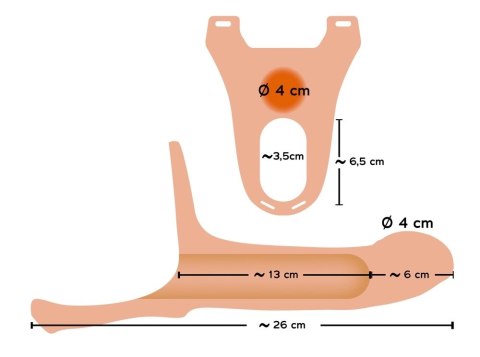 You2Toys - Silikonowe duże dildo na pasku You2Toys - Silikonowe duże dildo na pasku
