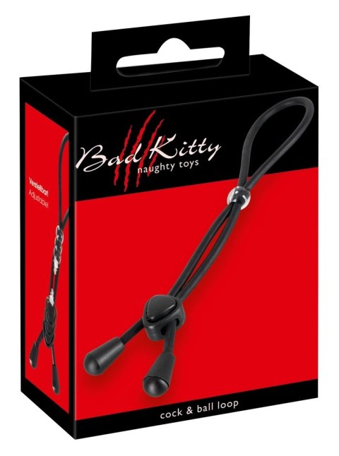 Bad Kitty - Pierścień Na Penisa Zaciskowy Czarny Bad Kitty - Pierścień Na Penisa Zaciskowy Czarny