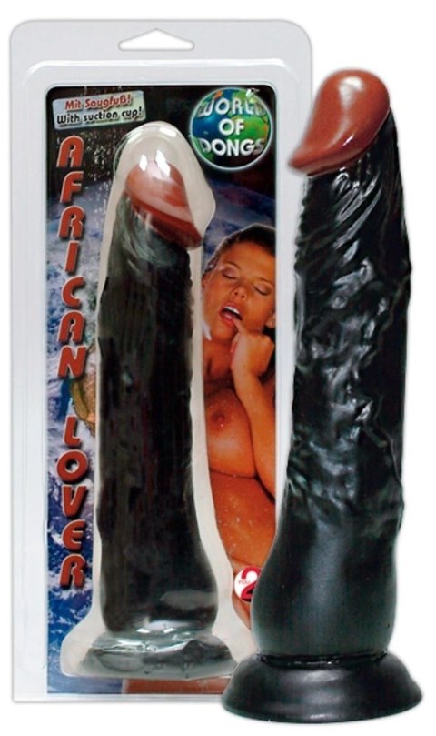 European Lover - Realistyczne Dildo Z Przyssawką Czarne 23 Cm European Lover - Realistyczne Dildo Z Przyssawką Czarne 23 Cm