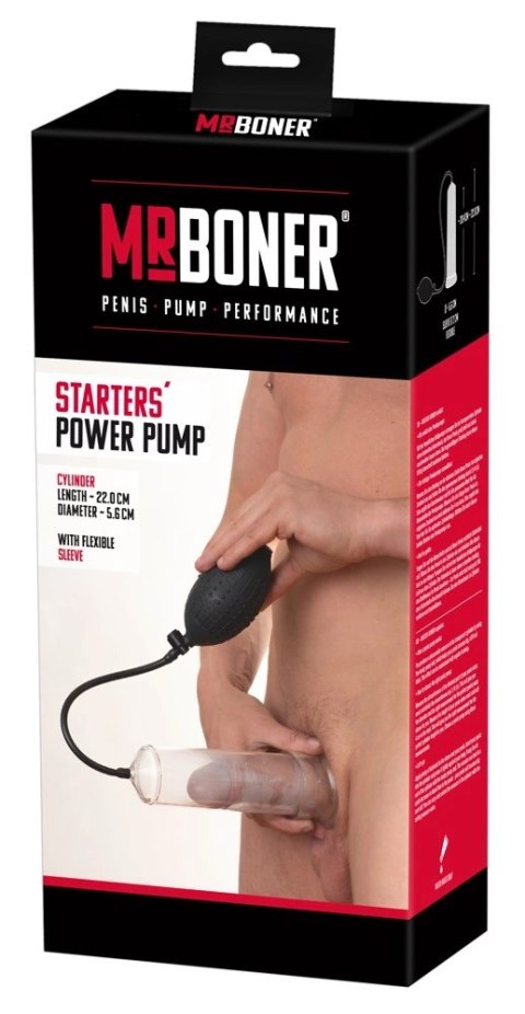 Mr Boner - Ręczna Pompka Do Penisa 22cm Mr Boner - Ręczna Pompka Do Penisa 22cm