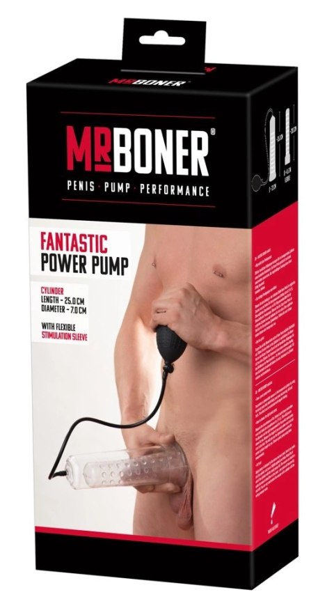 Mr Boner - Ręczna Pompka Do Penisa 25cm Mr Boner - Ręczna Pompka Do Penisa 25cm