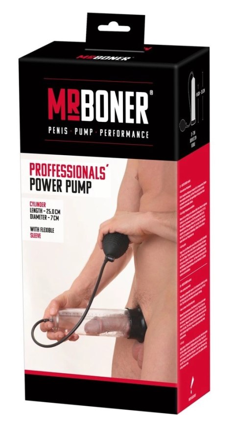 Mr Boner - Ręczna Pompka Do Penisa Z Mankietem 25cm Mr Boner - Ręczna Pompka Do Penisa Z Mankietem 25cm
