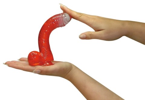 NMC - Naturalne Dildo Elastyczne W Kolorze Czerwonym 17cm NMC - Naturalne Dildo Elastyczne W Kolorze Czerwonym 17cm