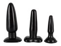 NMC Zestaw 3 koreczkow anatomicznych Mini/Medium/Maxi czarny
